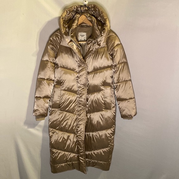 Abercrombie & Fitch Jackets & Blazers - Abercrombie and Fitch Ultra Puffer Parka Gold Long Coat Size XXSP